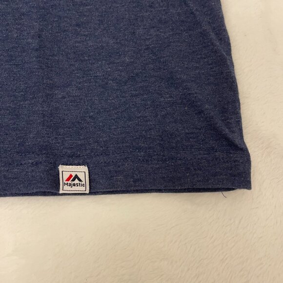 Houston Astros Baseball MLB Majestic Men T-Shirt Size Large Dark Blue Knit - Picture 3 of 7